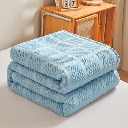 Solid Color Honeycomb Cotton Towel Quilt
