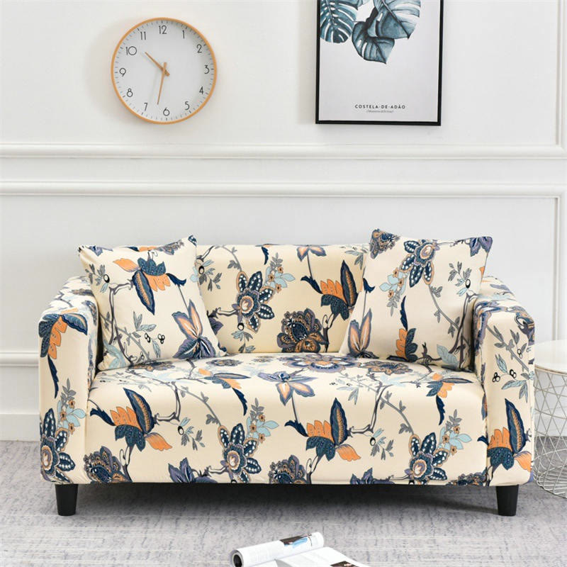 Ownkoti Poppy Pattern Elastic Sofa Cover