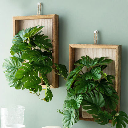 Artificial Hanging Plant Turtle Leaf Wall Decor