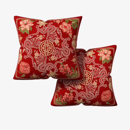 Double-sided Pattern New Year Pillowcase