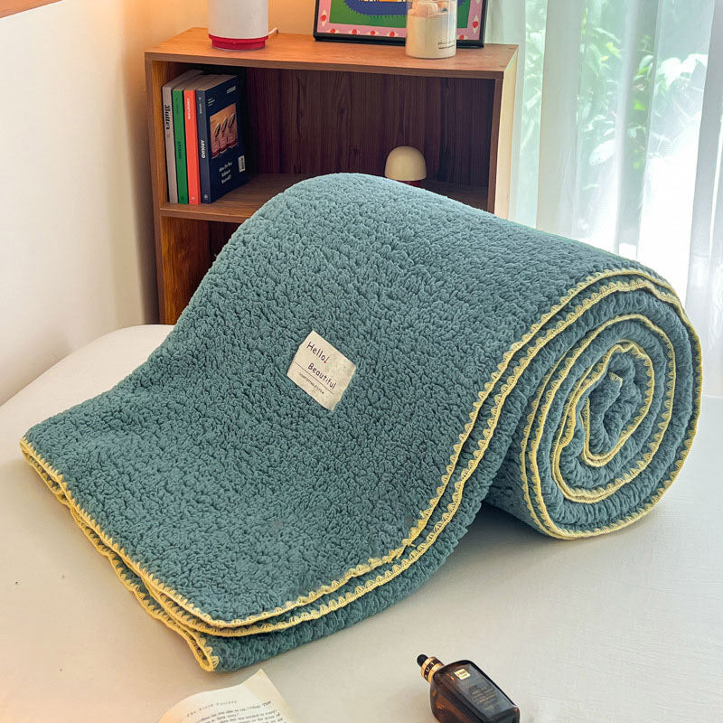 Simple Reversible Fluffy Throw Blanket