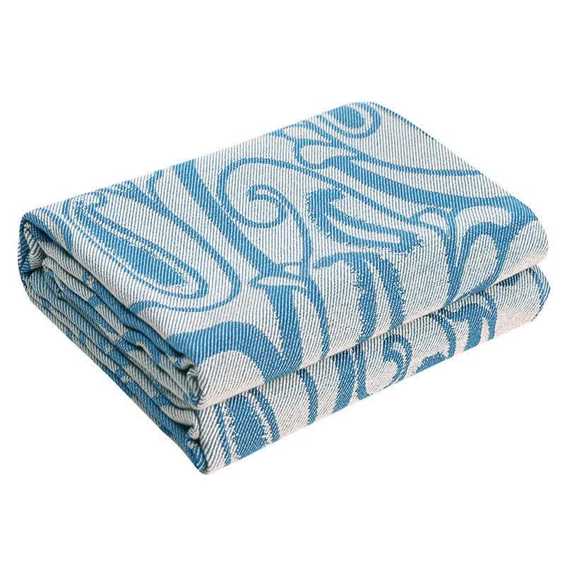 Cashew Jacquard Soft Comfy Throw Blanket