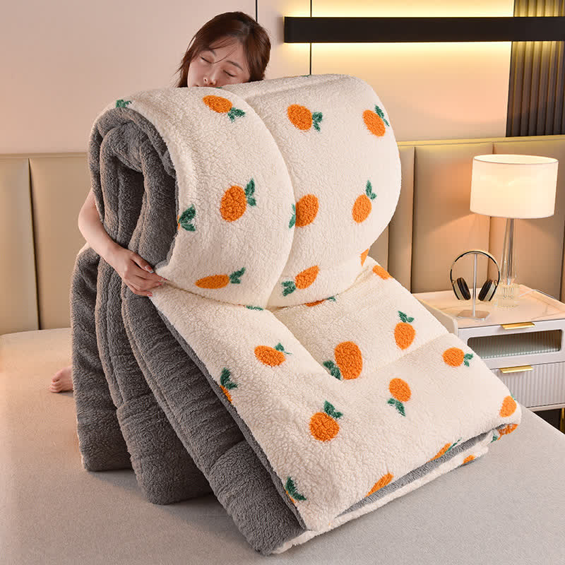 Fluffy orange 2024 blanket