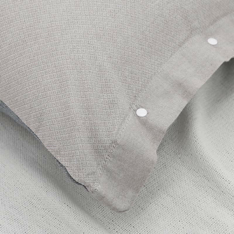 Simple Pure Color Button Cotton Pillowcase (2PCS) Pillowcases Ownkoti 6