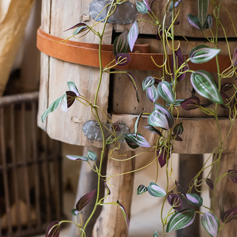 Greeb Leaves Hanging Artificial Vine Plants Decor Ownkoti 3