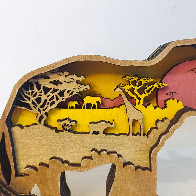 Creative Forest Animal Decoration - Elephant Family