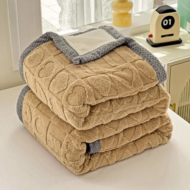 Simple Jacquard Love Soft Throw Blanket Blankets Ownkoti 7