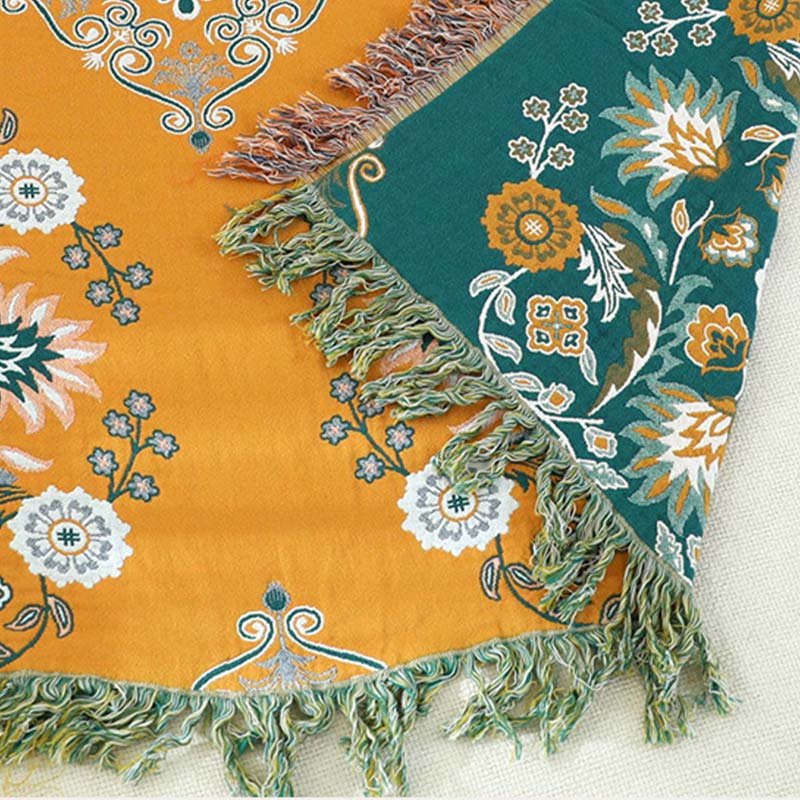 Ownkoti Vintage Throw Blanket Flower Sofa Cover – ownkoti