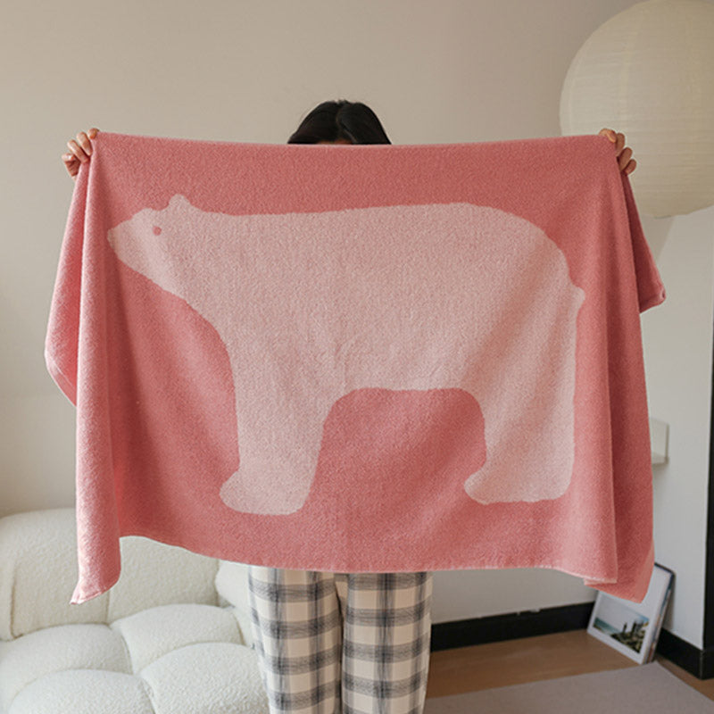 Polar Bear Breathable Cotton Towel