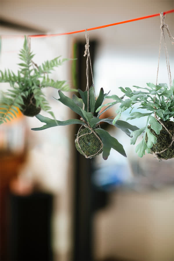 Artificial Fern Hanging Greenery Plant Decor Ownkoti main