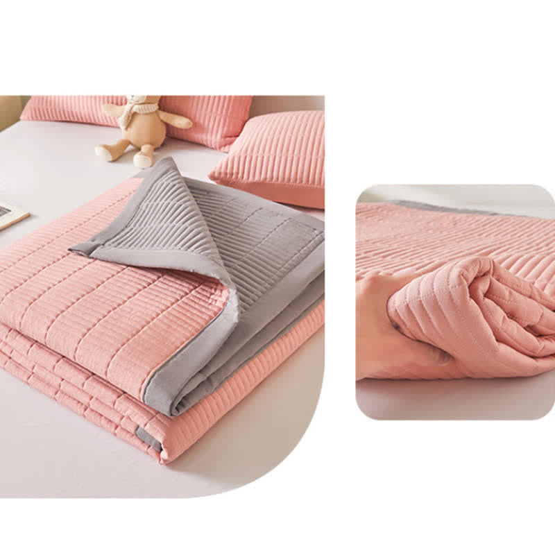Solid Color Soft Reversible Coverlet Blanket Coverlets Ownkoti 21