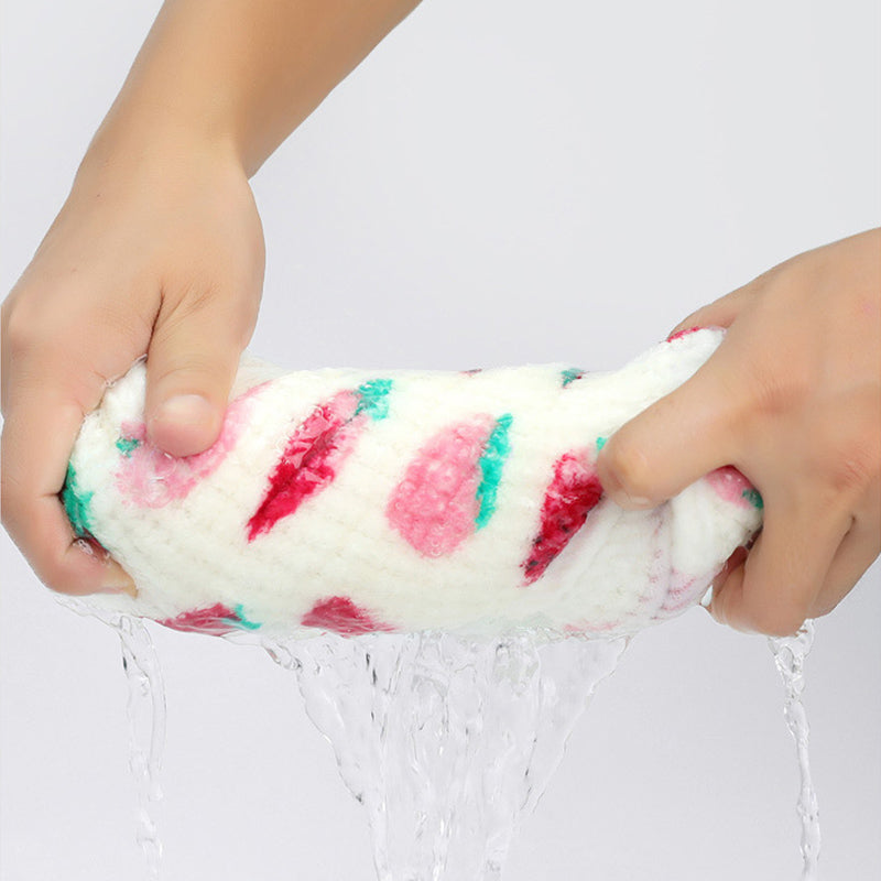 Strawberry Button Breathable Hair Drying Towel