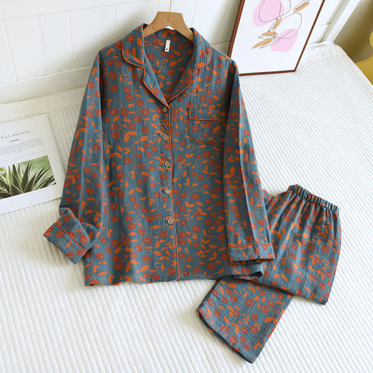 Solid Color Cactus Fleece Pajama Set – ownkoti