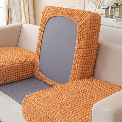 Ownkoti Seersucker Stretchable Sectional Sofa Slipcover