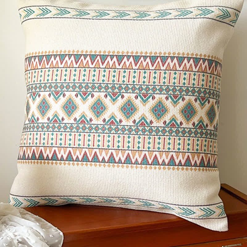 Ownkoti Morocco Pattern Cotton Linen Pillowcase