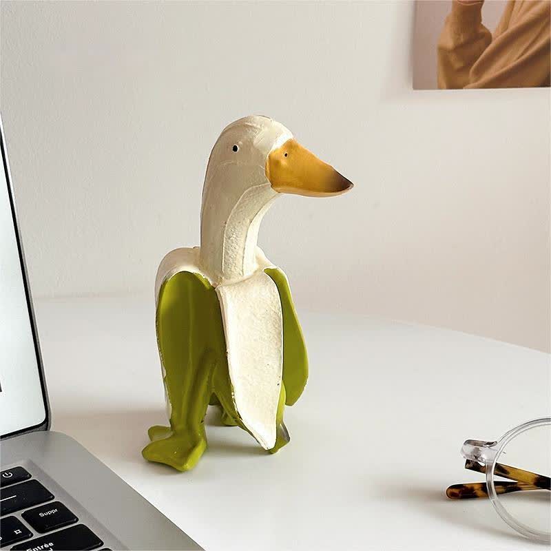 Cute Banana Duck Resin Ornament