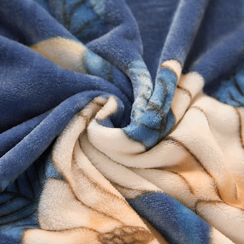 Blossoming Lily Soft Flannel Throw Blanket