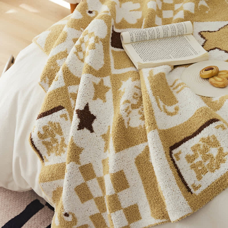 New Style Soft Knitted Throw Blanket