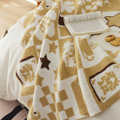 New Style Soft Knitted Throw Blanket