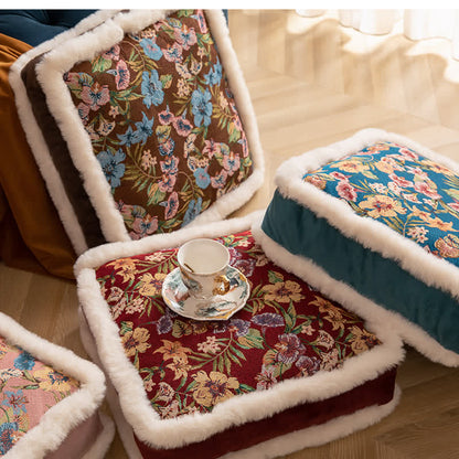 Pastoral Thick Soft Plush Floor Cushion