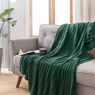 Ownkoti Solid Color Cotton Sofa Knit Blanket – ownkoti