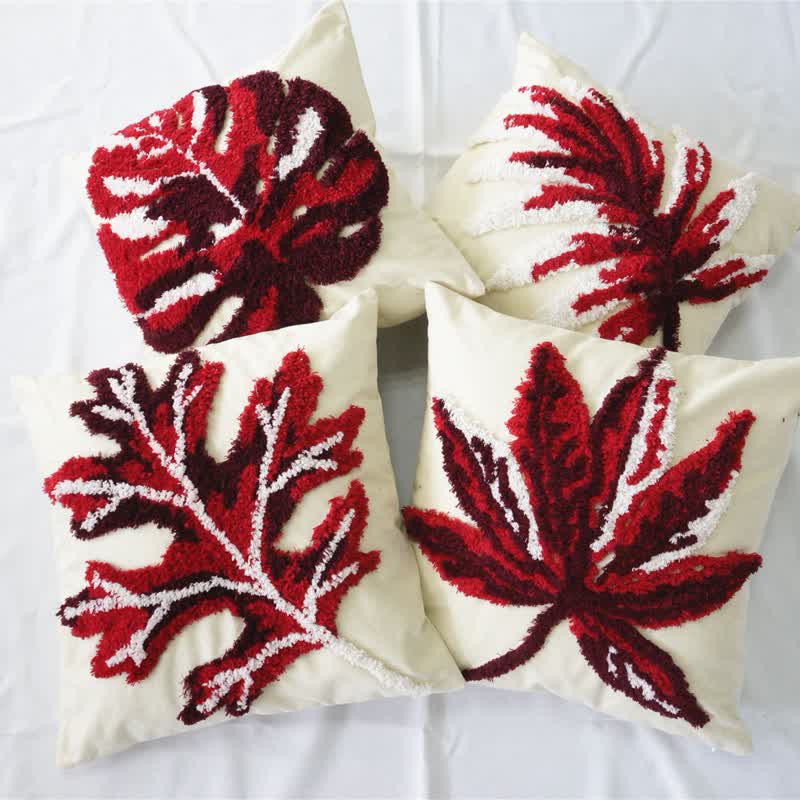 Embroidery Leaf Breathable Cotton Pillowcase Pillowcases Ownkoti main