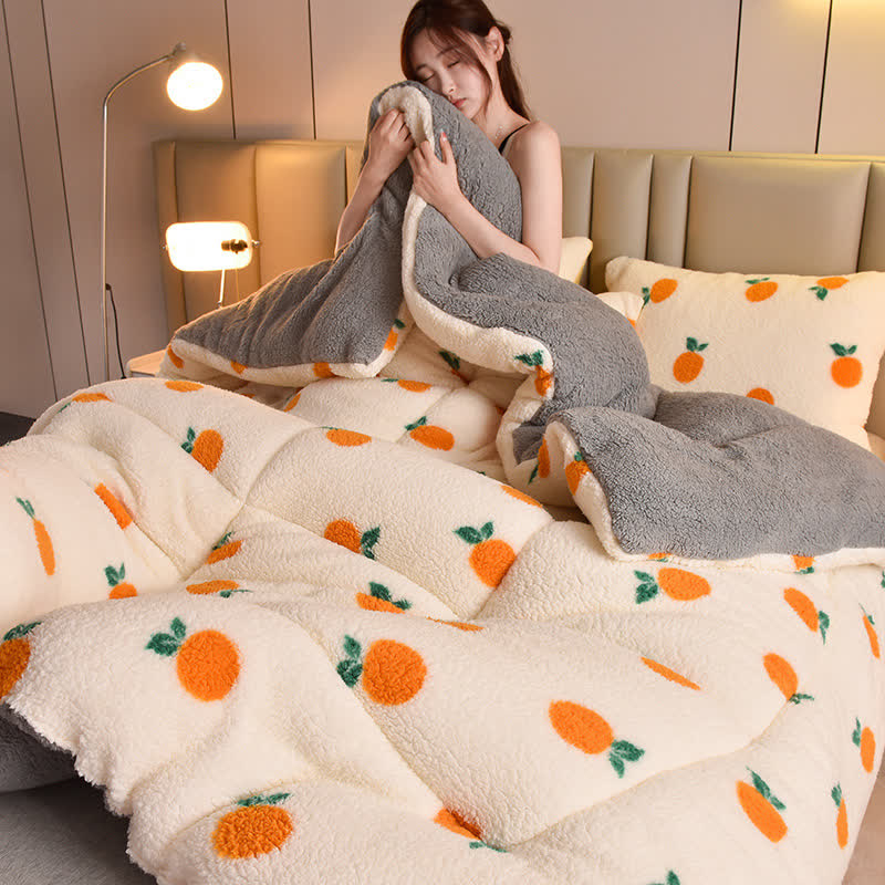 Orange discount bed blanket