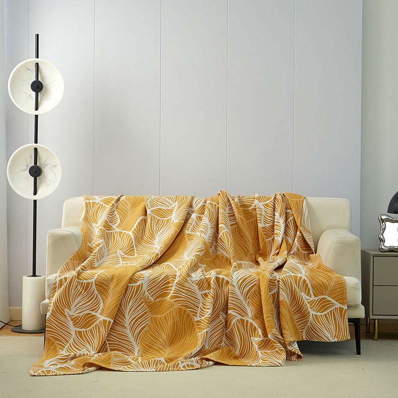 Plantain Leaf Sofa Cover Blanket