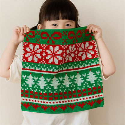 Christmas Motifs Breathable & Water-absorbent Towel