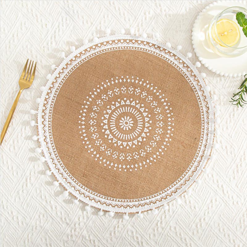 Woven Cotton Linen Placemats Table Mats (4PCS)
