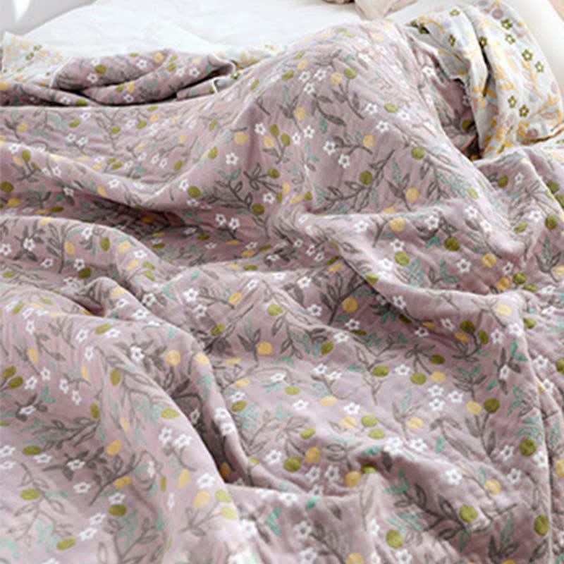 Retro Reversible Coverlet Soft Floral Quilt Quilts Ownkoti 11