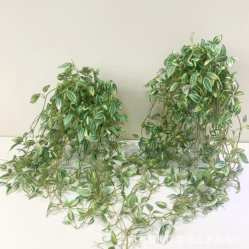 Greeb Leaves Hanging Artificial Vine Plants Decor Ownkoti 15