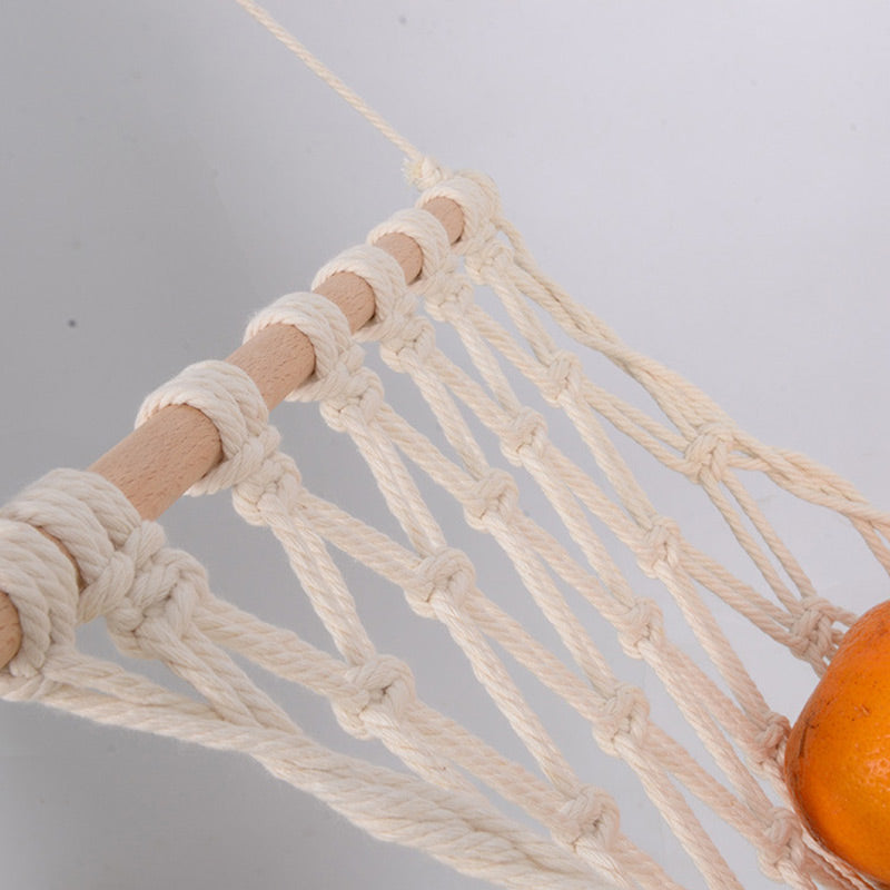 Ownkoti Cotton Woven Hanging Food Hammock Organizer Under Cabinet – ownkoti