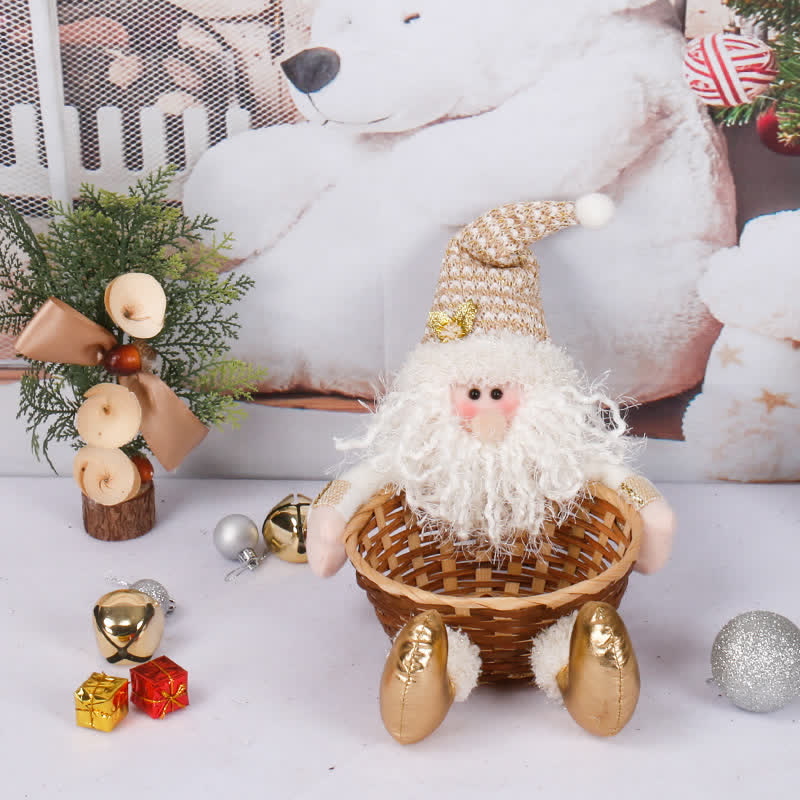 Cute Christmas Decorative Candy Storage Basket