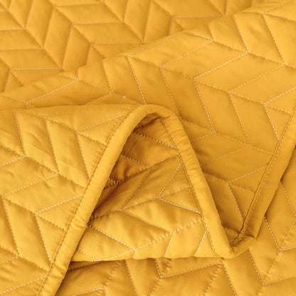 Solid Color Zigzag Soft Decorative Quilt