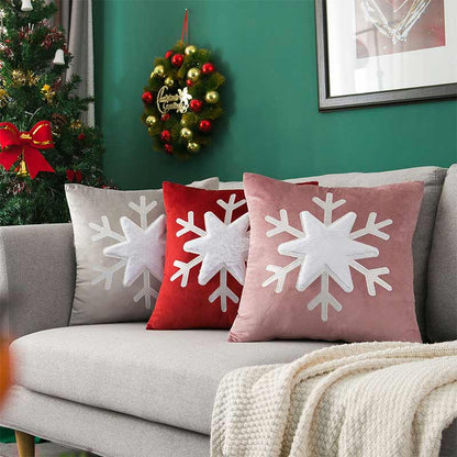 Ownkoti Christmas Snowflake Pillow Case Pillow Sham