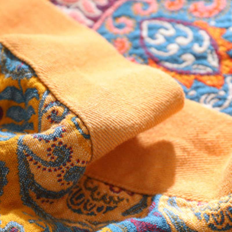 Dark Orange Comfy Reversible Cotton Quilt