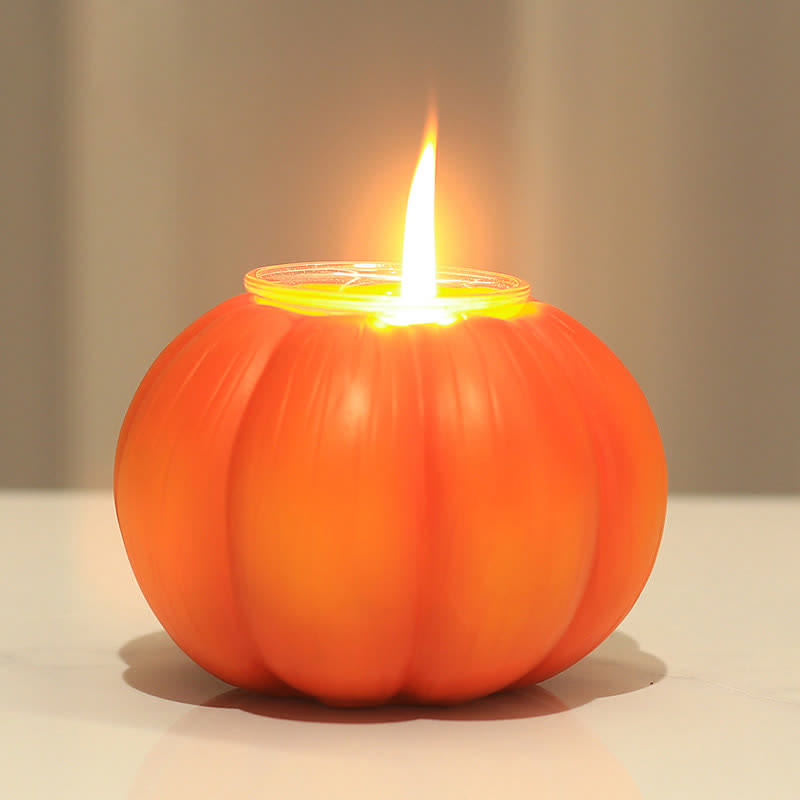 Halloween Pumpkin Candle Holder Home Decor