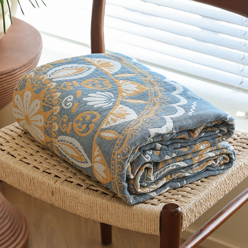 Mandala Flower Soft Cotton Reversible Quilt Quilts Ownkoti 5