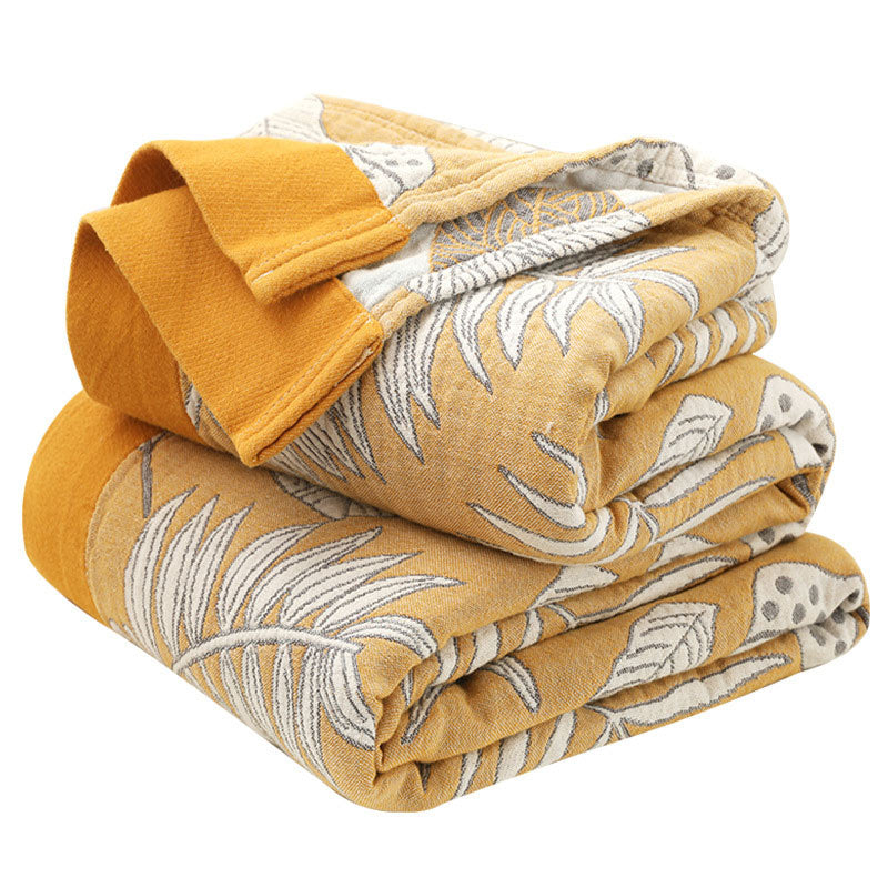 Pattern Gauze Reversible Quilt Breathable Throw