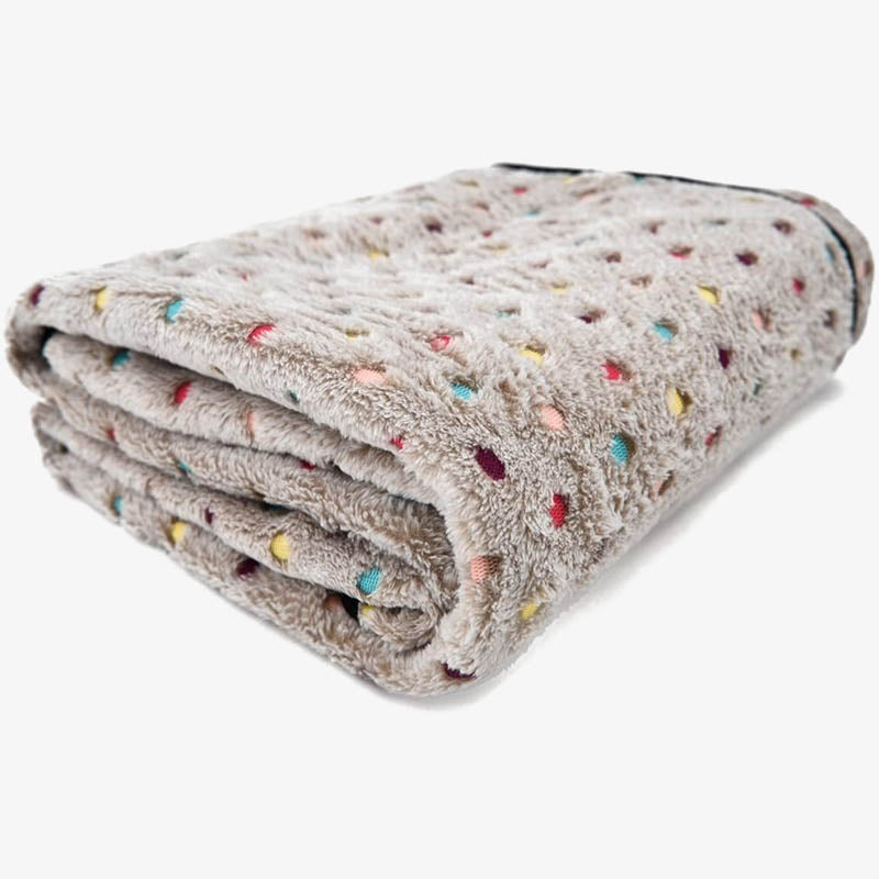 Polka Dots Fleece Pet Blanket Pad