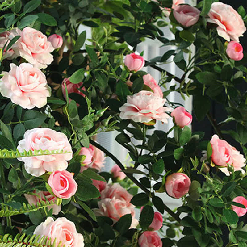 Artificial Rose Hanging Garden Wall Decor Decor Ownkoti 5