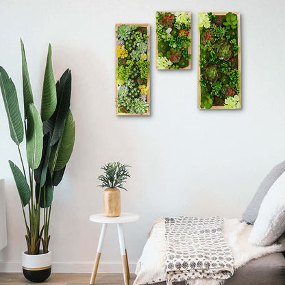Green Artificial Plant Framed Wall Art Decor Ownkoti 3