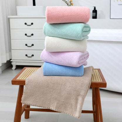 Solid Color Soft Breathable Bath Towel