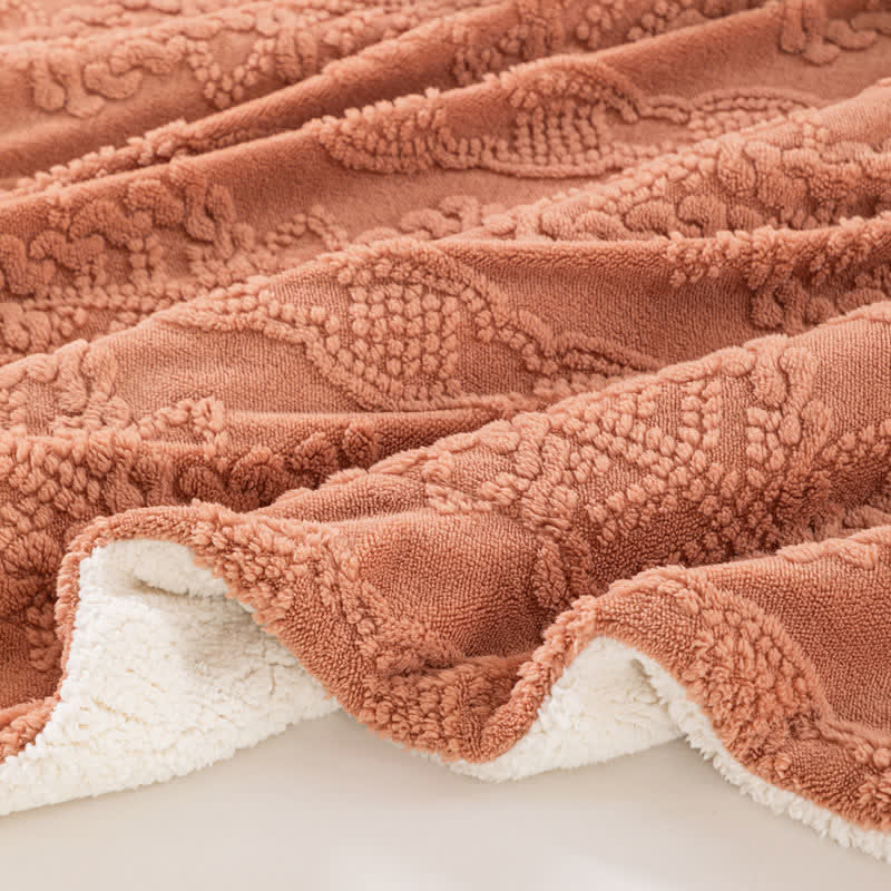 Jacquard Thick Double Velvet Throw Blanket Blankets Ownkoti 2