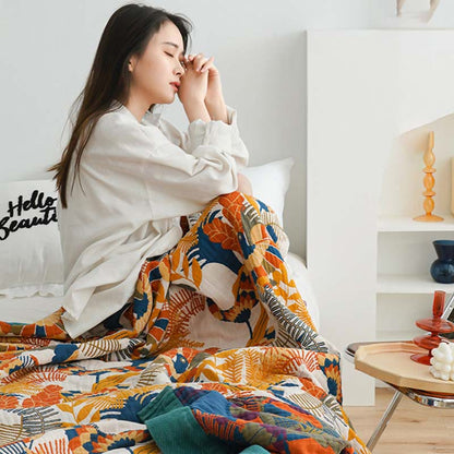 Ownkoti Soft Bird & Flower Cotton Reversible Quilt Quilts Ownkoti 3